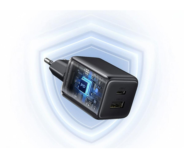 UGREEN Ładowarka sieciowa X514 USB + USB-C GaN 20W czarna - 1513575 - zdjęcie 4